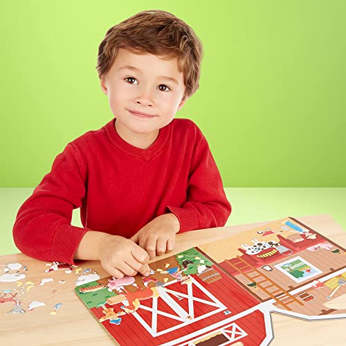 Melissa and Doug Puffy Sticker Play Sets - Safari, Pirate, On the Farm - Reusable Dress Up Doll Stickers, Restickable Puffy Sticker Book For Kids Ages 4+