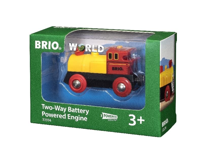 BRIO World - 33594 Two-Way Battery-Operated Engine | Train Toy for Kids Ages 3 and Up