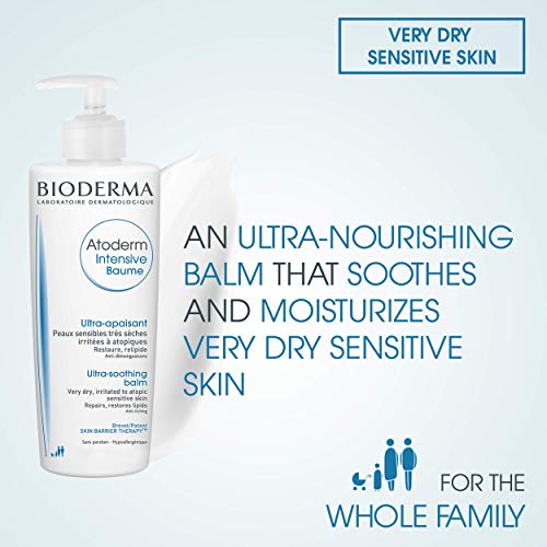 Bioderma - Atoderm - Intensive Balm - Intensely Nourishing Body Cream - Soothes discomfort - for Very Dry Sensitive Skin - 16.7 Fl Oz