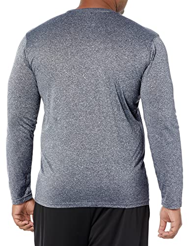 Ultra Game NBA Men's Active Long Sleeve Pullover T-Shirt Charcoal Heather Medium