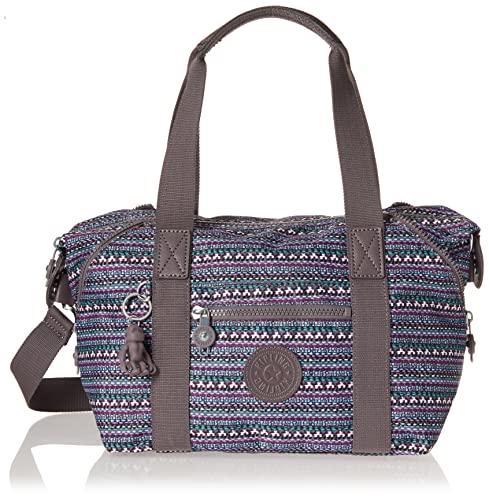 Kipling womens WomenÃ‚â€™s Art Mini Tote Bag, Lightweight Weekender, Nylon Travel Handbag Small Shoulder Bag, Stripy Dots, 13.5 L x 8.25 H 7.25 D US