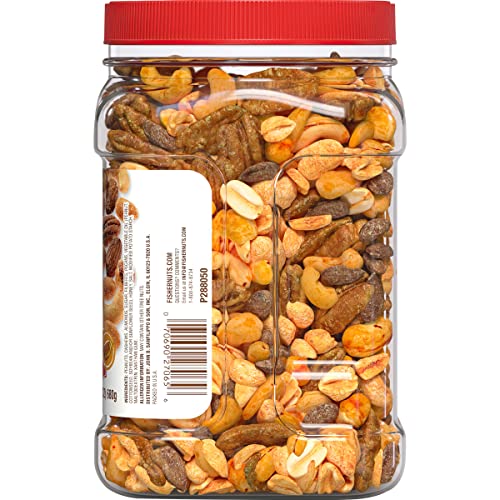 Fisher Snack Honey Roasted Mixed Nuts with Peanuts, 24 Ounces, Peanuts, Cashews, Almonds, Filberts, Pecans