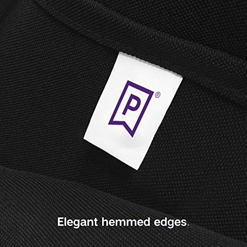 Gee Di Moda Rectangle Tablecloth | 90 x 132 Inch - Black Rectangular Table Cloth for 6 Foot Table in Washable Polyester | Great for Buffet Table, Parties, Holiday Dinner, Wedding and Baby Shower