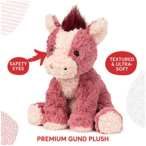 GUND Cozys Collection Horse Stuffed Animal Plush for Ages 1 and Up, Pink/Red, 10”