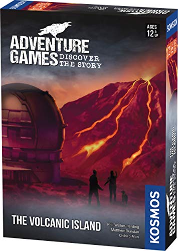 Adventure Games: The Volcanic Island | A Kosmos Game from Thames and Kosmos | Collaborative, Replayable Storytelling Game Experience for 1 to 4 Players | Ages 12+