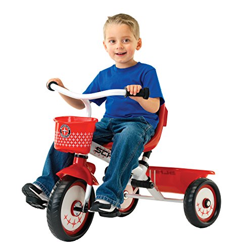 Schwinn Easy Steer Tricycle, Red/White, 8'