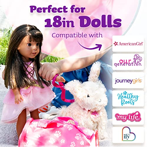 Click N' Play Toy Puppy Set for Kids, Toy Dog Bed - Little Girl Toys, Toys for 3+ Year Old Girls, Gifts for 3+ Year Old Girl, Gifts for 3 Year Old Girl, Toys for 3 Year Old Girls, Girl Toys Age 4-5