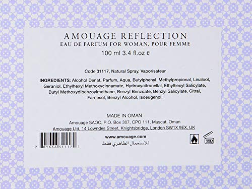 AMOUAGE Reflection Women's Eau de Parfum Spray, 3.4 Fl Oz