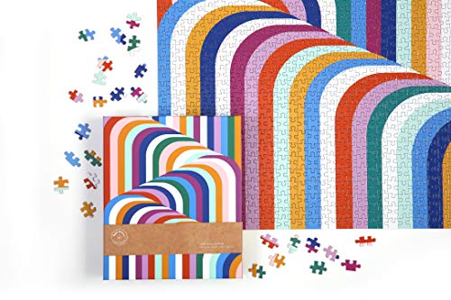 Galison Now House by Jonathan Adler Vertigo 1000 Piece Jigsaw Puzzle, Contemporary Abstract Art Puzzle with a Multitude of Colors in Unique Patterns, 1 EA