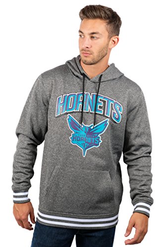 Ultra Game NBA Men's Soft Fleece Hoodie Sweatshirt, Heather Gray, Small