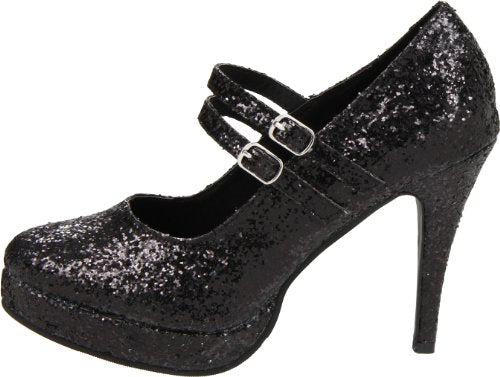 Ellie Shoes Women's 421-Jane-G Maryjane Pump,Black Glitter,11 M US