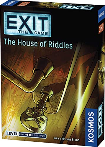 The House of Riddles | Exit: The Game - A Kosmos Game from Thames and Kosmos | Family-Friendly, Card-Based At-Home Escape Room Experience for 1 To 4 Players, Ages 10+, Multi-colored