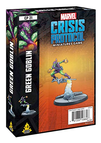 Marvel Crisis Protocol Green Goblin CHARACTER PACK | Miniatures Battle Game | Strategy Game for Adults and Teens | Ages 14+ | 2 Players | Avg. Playtime 90 Minutes | Made by Atomic Mass Games