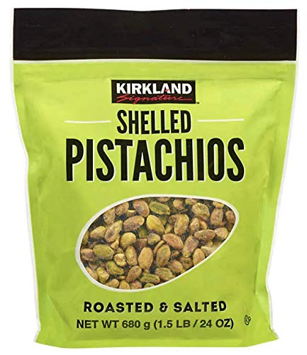 Kirkland Signature Shelled Roasted and Salted Pistachios - 1.5 lbs
