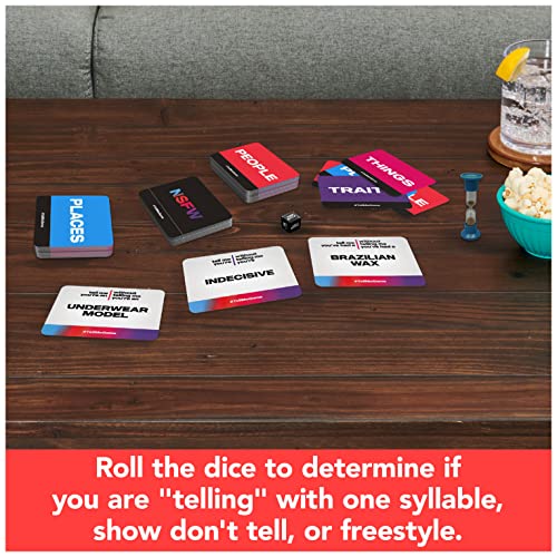 Spin Master Games Tell Me Without Telling Me - The Viral Trend, Now A Hilarious Party Game for Bachelorette, College, Birthdays, and More, for Adults Ages 18 and up