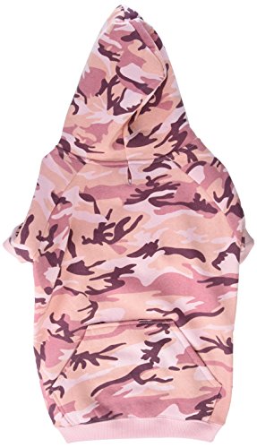 Casual Canine Camo Hoodie for Dogs, 17' Large, Pink