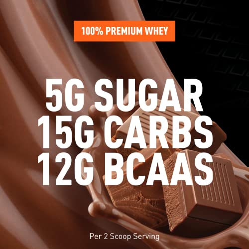 Body Fortress Super Advanced Whey Protein Powder, Chocolate, Immune Support (1), Vitamins C and D Plus Zinc, 1.78 lbs