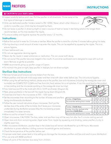 MAM Perfect Baby Pacifier, Patented Nipple, Developed with Pediatric Dentists and Orthodontists, Boy, 0-6 (Pack of 2)