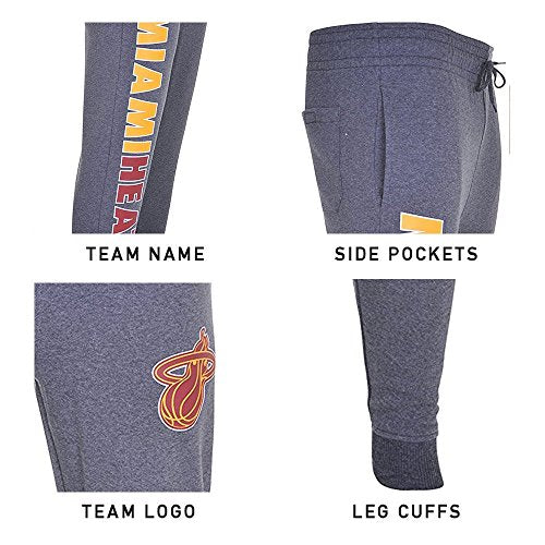 Ultra Game NBA Men's Soft Fleece Active Jogger Sweatpants