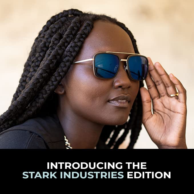 GUNNAR - Stark Industries Edition Blue Light Sunglasses - Blocks 90% Blue Light - Sun Tint