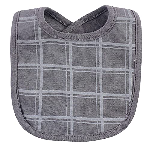 Hudson Baby Unisex Baby Cotton Bib and Sock Set, Little Man, One Size