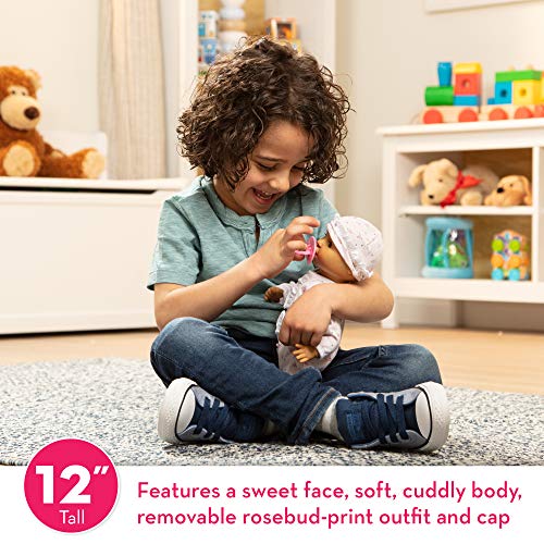 Melissa and Doug Mine to Love Mariana 12' Poseable Baby Doll With Romper, Hat