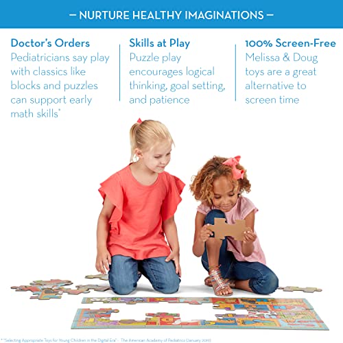 Melissa and Doug Natural Play Giant Floor Puzzle: ABC Animals (35 Pieces)