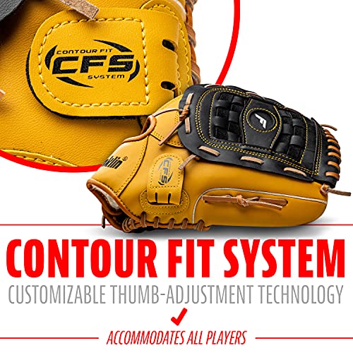 Franklin Sports Baseball and Softball Glove - Field Master - Baseball and Softball Mitt , 12.5' - Basket Web , Tan