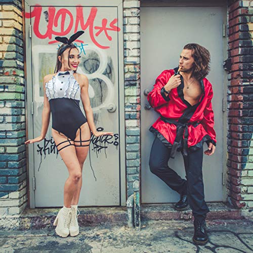 Leg Avenue Men's 2 Piece Bachelor Cigarette Smoke Jacket And Pipe Costume, Red/Black, One Size