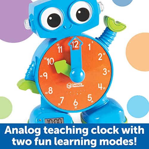 Learning Resources Tock The Learning Clock - 1 Piece, Ages 3+ Educational Talking and Teaching Clock, Toy Clock for Toddlers, Educational Toys for Kids