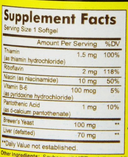 Mason Vitamins B Complex Multivitamin Softgel, 100-Count Bottles (Pack of 3)