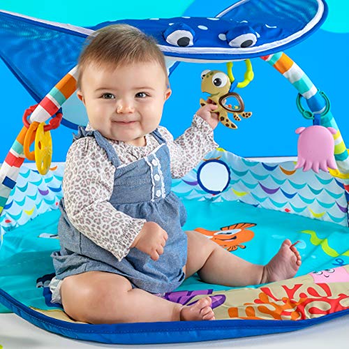 Bright Starts Disney Baby Finding Nemo Mr. Ray Ocean Lights and Music Gym, Ages Newborn +