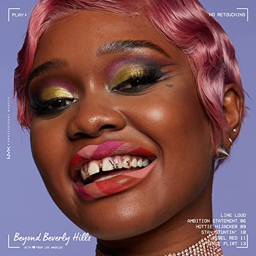 NYX PROFESSIONAL MAKEUP Line Loud Lip Liner, Longwear and Pigmented Lip Pencil with Jojoba Oil and Vitamin E - Fierce Flirt (Light Mauve Pink)