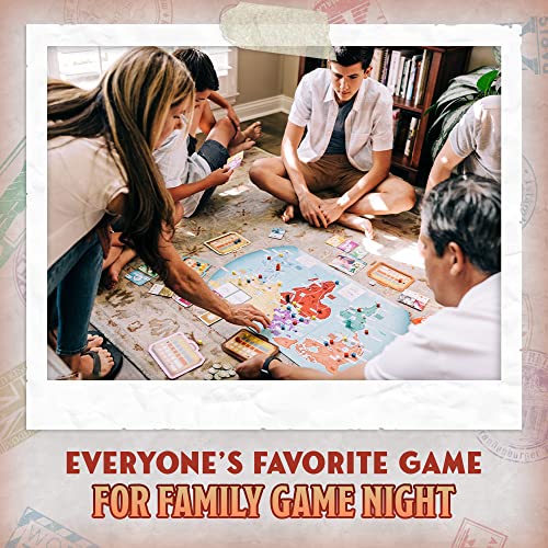 Trekking The World - The Award-Winning Board Game for Family Night | Explore The Wonders of The World in This Strategic Globetrotting Adventure | Perfect for Kids and Adults | Ages 10 and Up