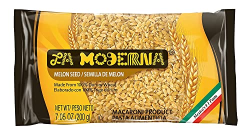 La Moderna Melon Seed Pasta, Noodles, Durum Wheat, Protein, Fiber, Vitamins, 7 Oz, Pack of 20