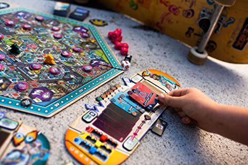 Pandasaurus Games Skate Summer Board Game | Skateboard Themed Strategy Game | Fun Family Game for Adults and Teens | Ages 14+ | 2-5 Players | Average Playtime 60-90 Minutes | Made by Pandasaurus Games