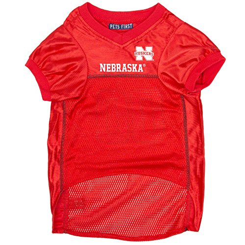 NCAA College Nebraska Huskers Mesh Jersey for DOGS and CATS, X-Small. Licensed Big Dog Jersey with your Favorite Football/Basketball College Team