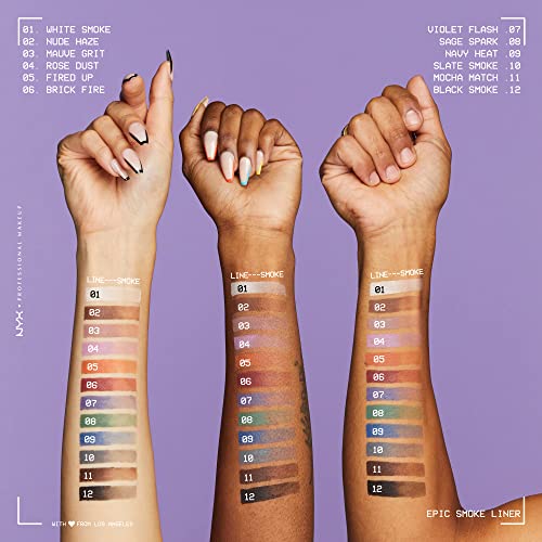 NYX PROFESSIONAL MAKEUP Epic Smoke Liner, Vegan Smokey Eyeliner - Black Smoke (Black)