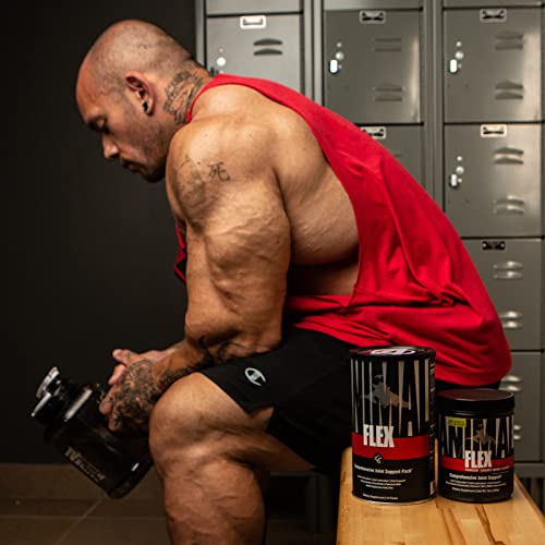 Animal Flex Powder – All-in-one Complete Joint Support Supplement– Contains Collagen, Turmeric Root, Curcumin, Glucosamine and Chondroitin – Helps Repair And Restore Joints – Orange Flavor, 30 Scoops