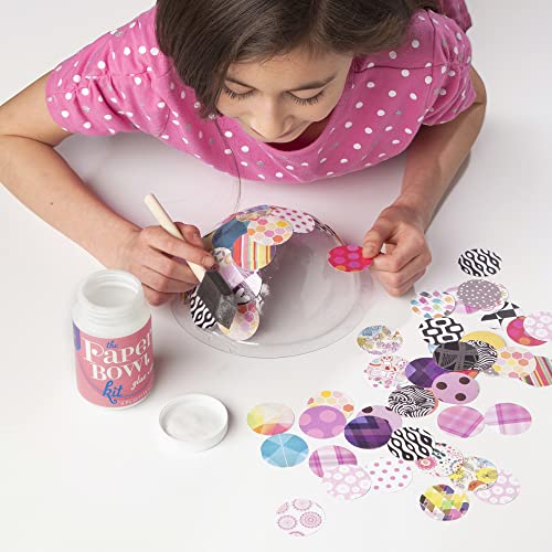 Craft-tastic Paper Bowls — DIY Bowl-Making Paper Craft Kit — Makes 3 Different Sizes — For Kids Ages 8+