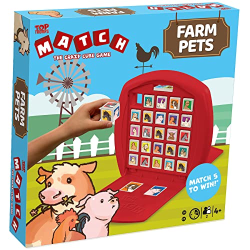 Top Trumps Match - The Crazy Cube Game - Farm Pets