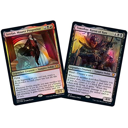 Magic The Gathering Innistrad: Crimson Vow Commander Deck – Vampiric Bloodline (Black-Red) | Minimal Packaging Version