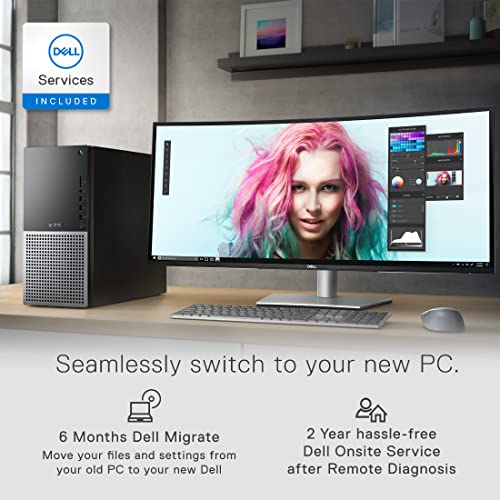Dell XPS 8950 Desktop Computer - 12th Gen Intel Core i7-12700, 32GB DDR5 RAM, 512GB SSD + 1TB HDD, Intel UHD 770 Graphics, Killer Wi-Fi 6, Air Cooling, USB-C, Bluetooth, Windows 11 Pro - Black