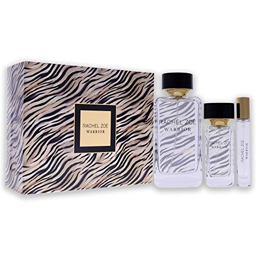 RACHEL ZOE Warrior Set Eau de Parfum Sprays, Perfectly Balanced Feminine Perfume for Women, Lasting Signature Designer Scent, Complete Set, 3 Count