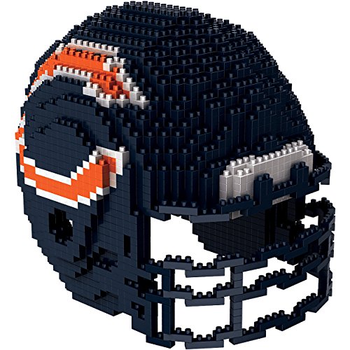 Chicago Bears NFL 3D BRXLZ Construction Toy Blocks Set - Helmet, 1325 pieces