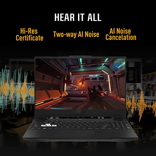 ASUS TUF Dash 15 (2022) Gaming Laptop, 15.6' 144Hz FHD Display, Intel Core i7-12650H, GeForce RTX 3060, 16GB DDR5, 512GB SSD, Thunderbolt 4, Windows 11 Home, Off Black, FX517ZM-AS73