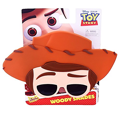 Sun-Staches Unisex Disney s Toy Story Woody Character Sunglasses Instant Costume Party Favors UV400, As Shown, One-Size US