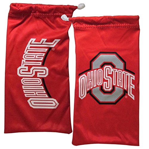 NCAA Ohio State Buckeyes Adult Sunglass and Bag Set, Red