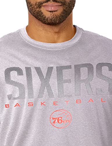 Ultra Game -NBA Men's Active Long Sleeve Pullover T-Shirt Heather Gray Medium