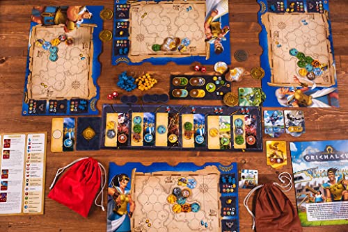 Orichalcum Board Game, Fast-Paced Strategy Game, Exploration Game, Adventure Game, Family Game for Kids and Adults, Ages 12+, 2-4 Players, Avg. Playtime 45 Minutes, Made by Pandasaurus Games